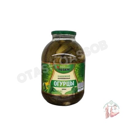 Тегенские соленые огурцы (3000 мл)