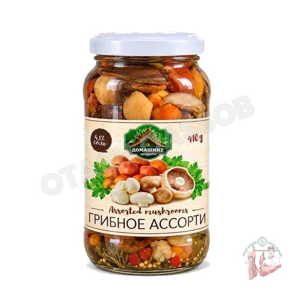 Marinadlangan qo‘ziqorinlar assortisi – 410 g