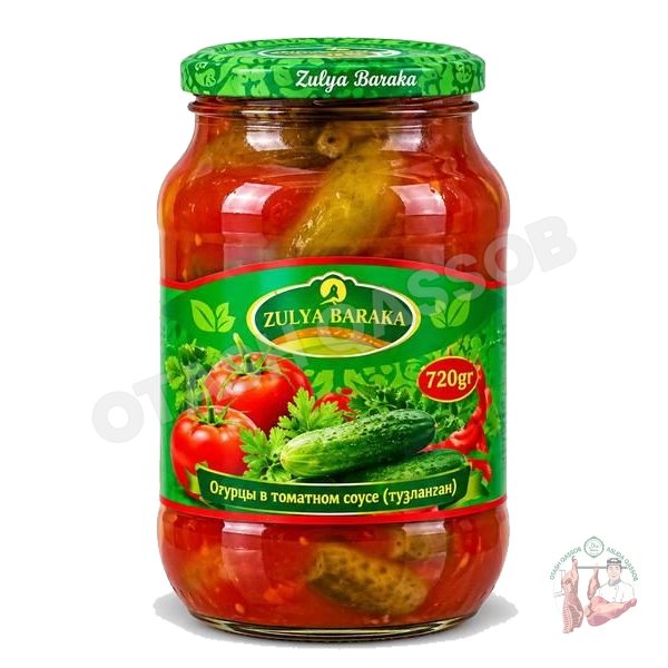 Zulya Baraka Огурцы в томатном соусе – 720 г